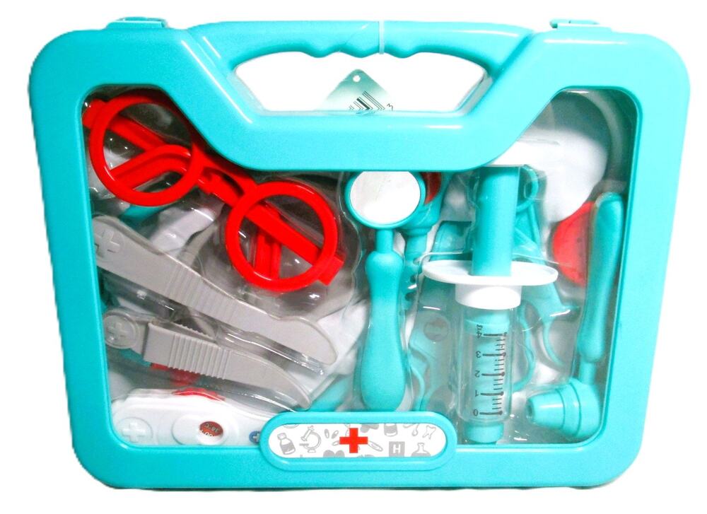Kids Play Medical Kit Doctor Cosplay 12 Pieces Educational Toy with Carry Case - Picture 1 of 2